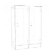 Lockers 2 Doors - Bank of 1 x High & 2 x Wide